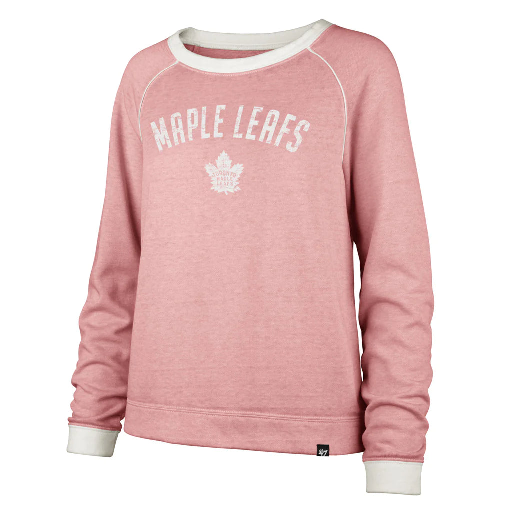 Ladies Toronto Maple Leaf Pink Fade Out Crew