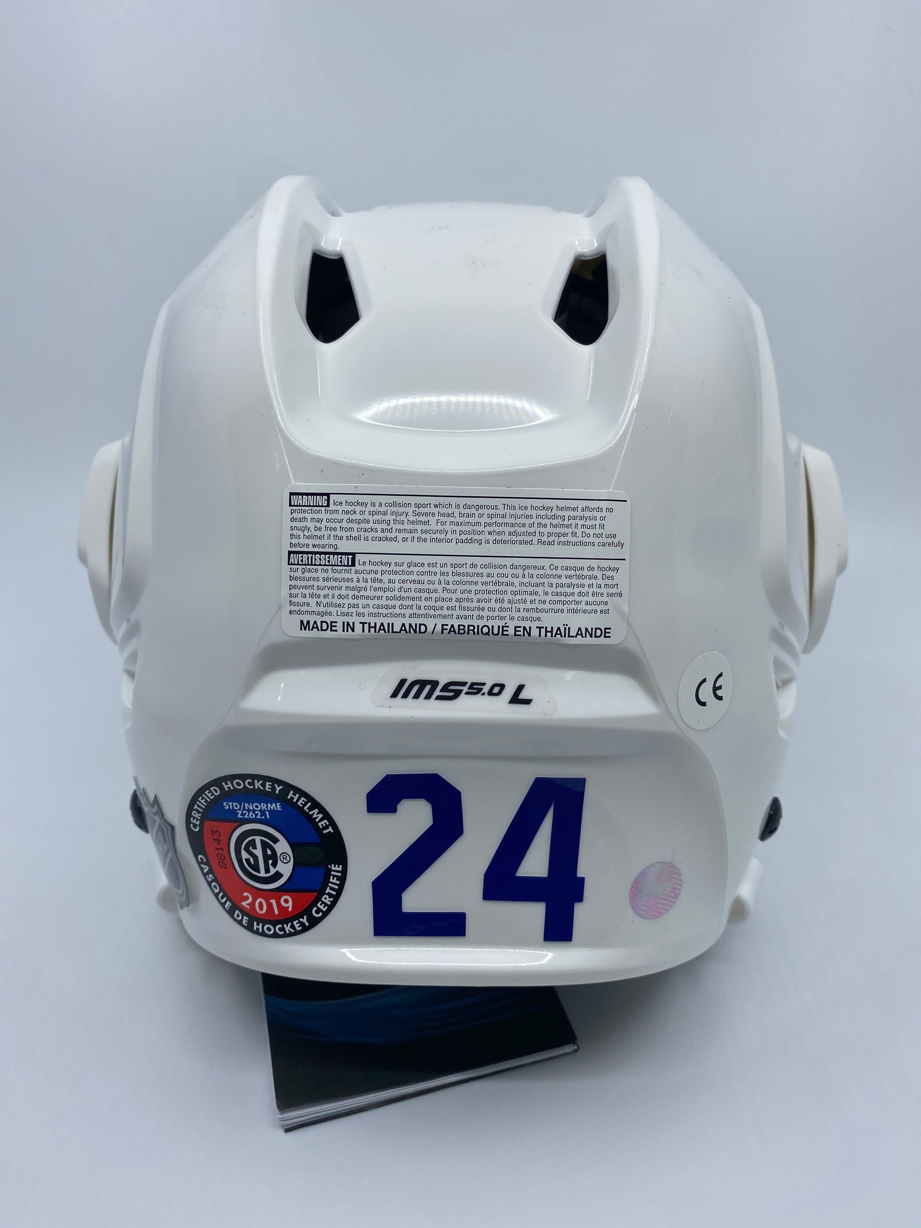 Wayne Simmonds Toronto Maple Leaf Bauer White Helmet Signed