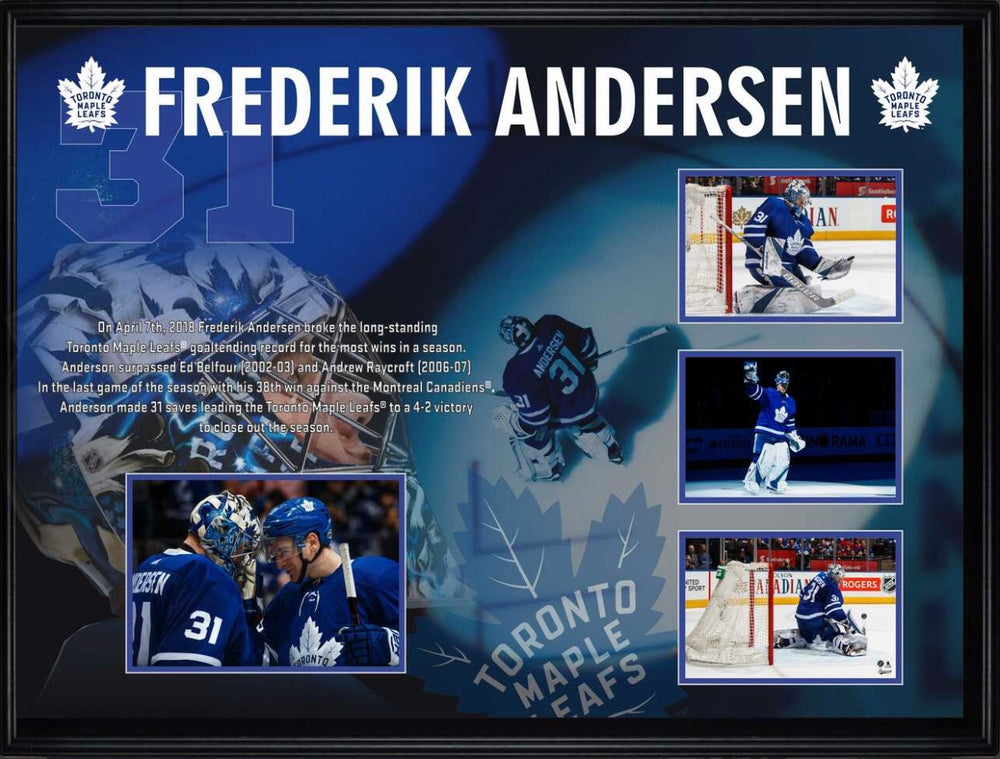 Anderson, F Framed Maple Leafs Collage