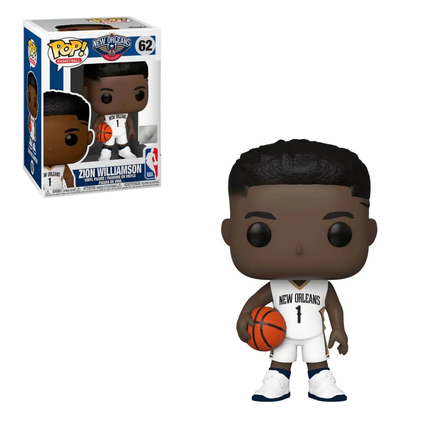 Pop NBA Zion Williamson  (White Uniform)