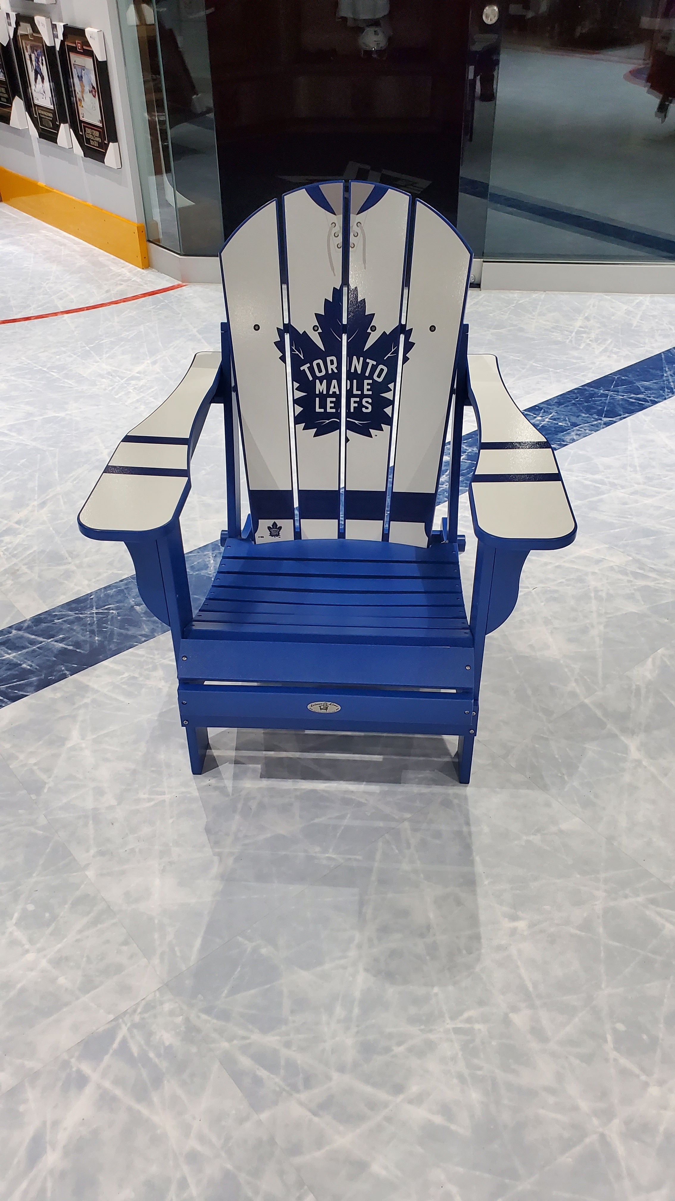 My Custom Sports Chair Toronto Maple Leaf White