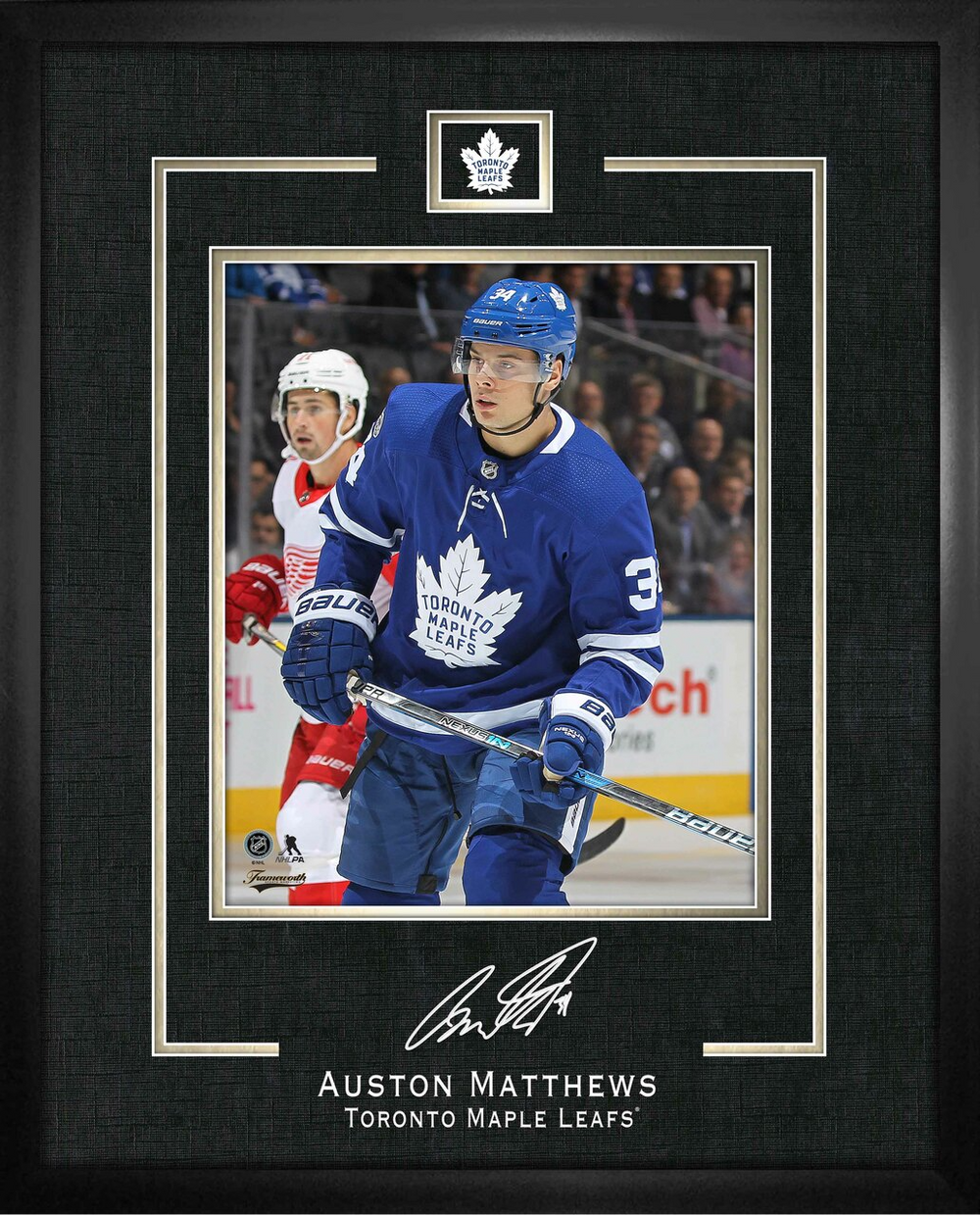 Matthews, A 16x20 Replica Signature Frame Maple Leafs