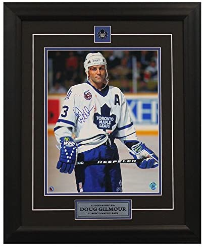 Doug Gilmour Toronto Maple Leafs Autographed Bloody Warrior 25x31 Frame