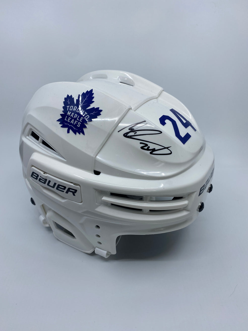 Wayne Simmonds Toronto Maple Leaf Bauer White Helmet Signed