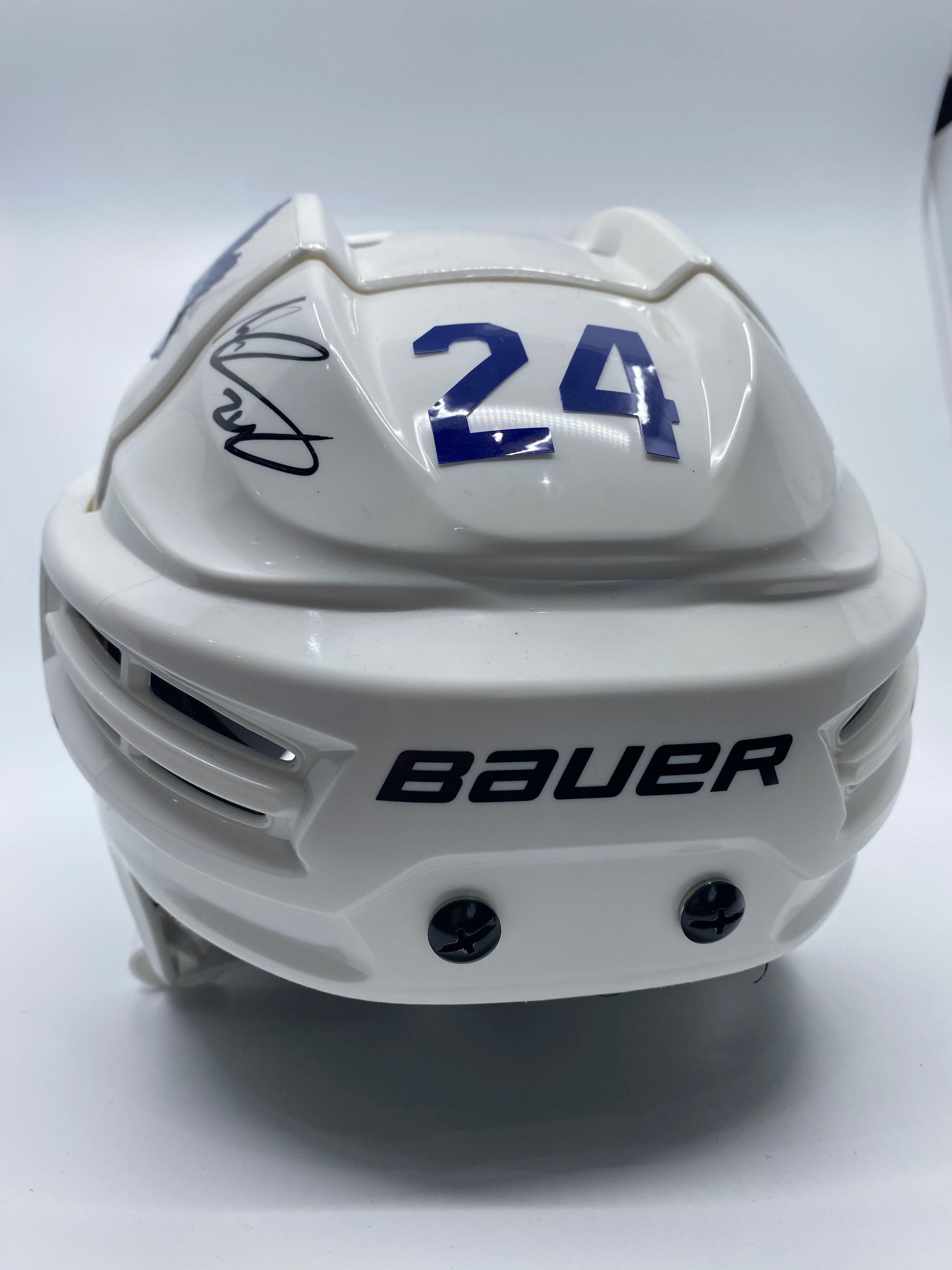 Wayne Simmonds Toronto Maple Leaf Bauer White Helmet Signed