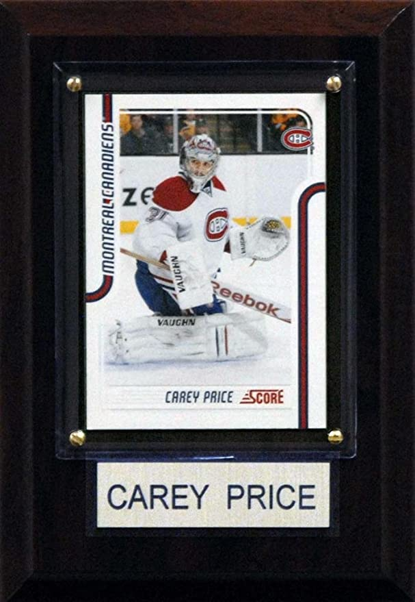 NHL Plaque with card 4x6 Canadiens Carey Price