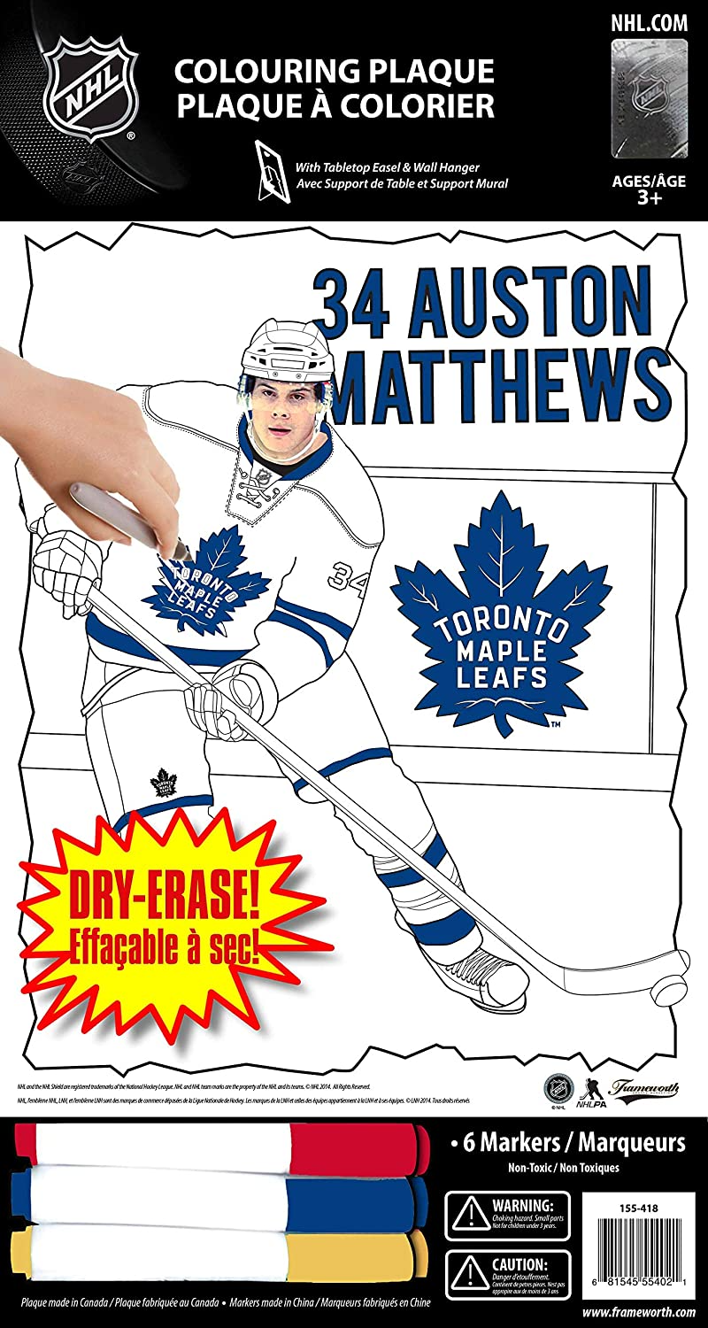 Matthews,A 8x10 Colouring Plaque Leafs