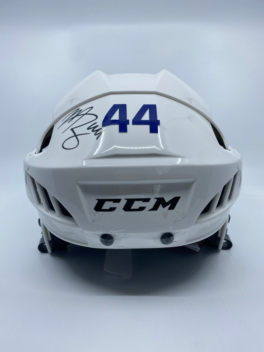 Morgan Rielly White CCM Toronto Maple Leafs Signed Helmet