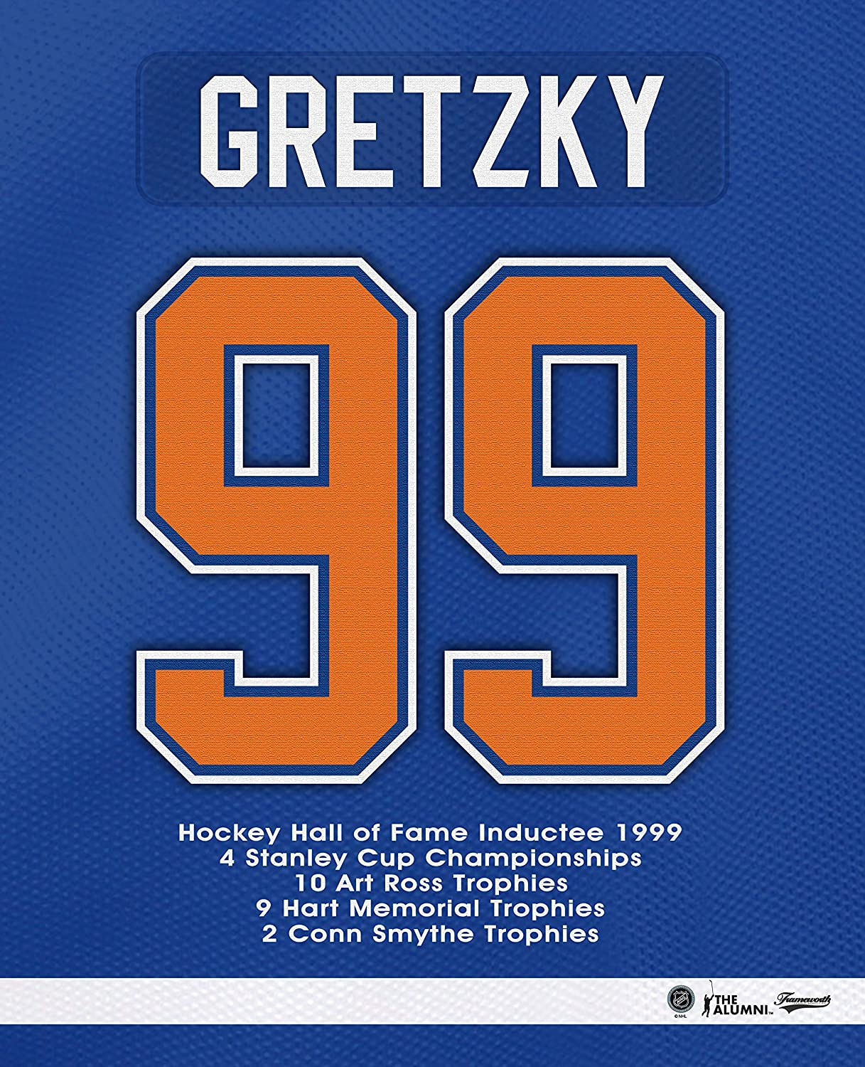 Gretzky,W 11x14 Jersey Number Plaque Oilers