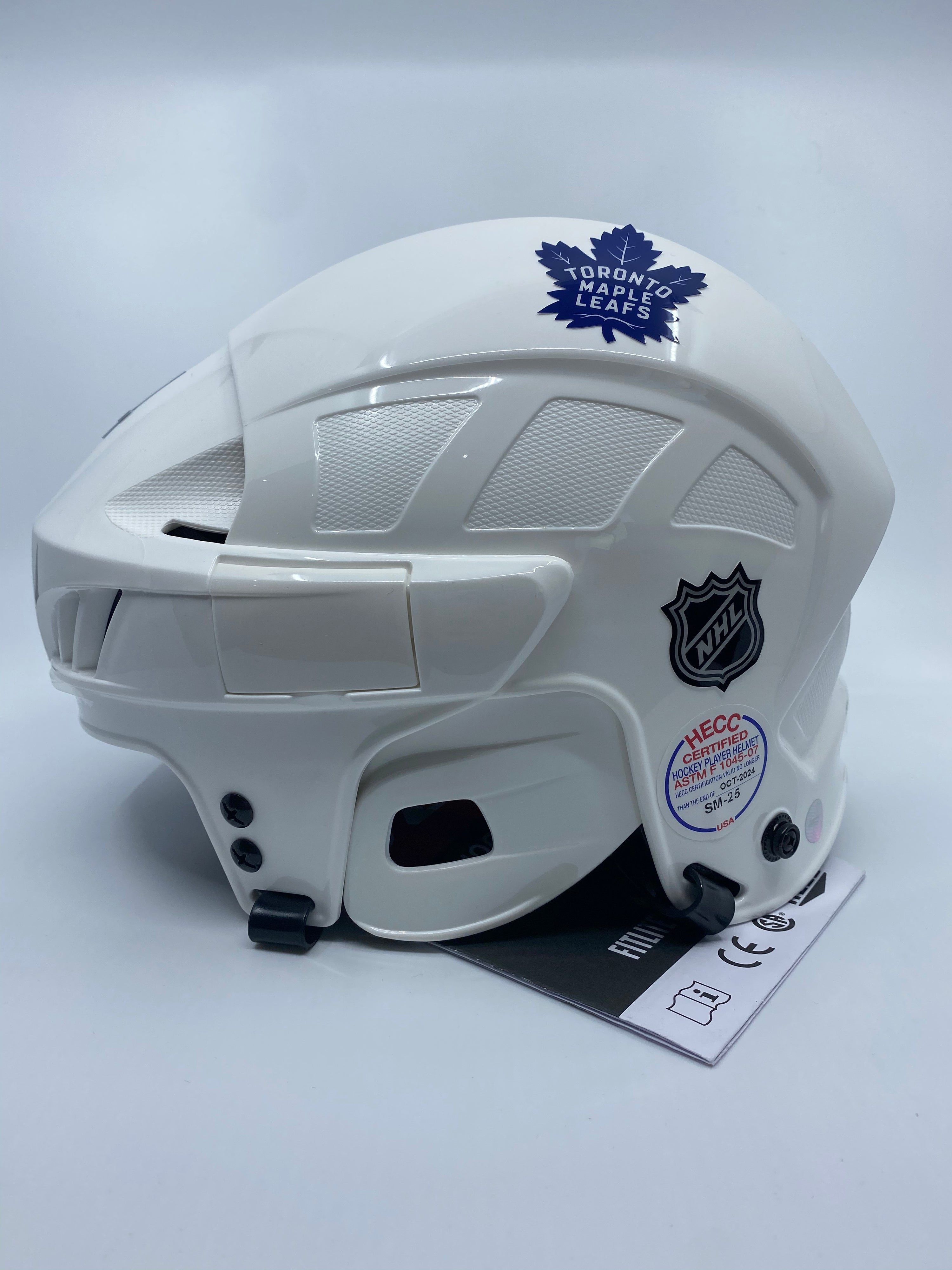 Morgan Rielly White CCM Toronto Maple Leafs Signed Helmet