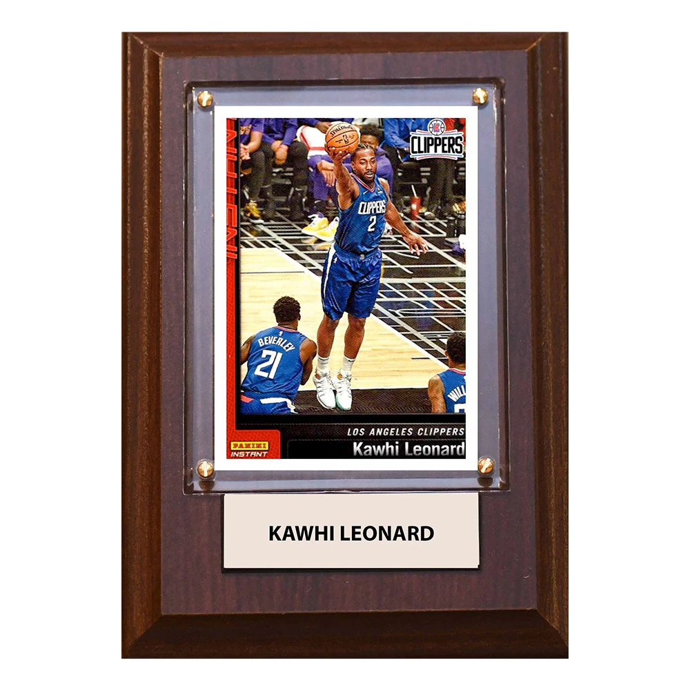 NBA Plaque with card 4x6 Clippers Kawhi Leonard