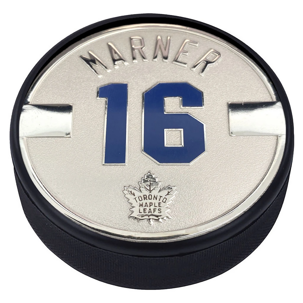 Mitch Marner Silver Plated Medallion Puck Toronto Maple Leaf