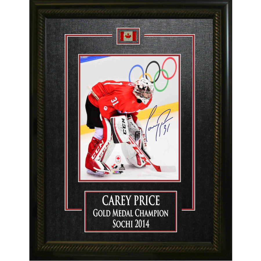 Price,C Signed 8x10 Etched Mat Canada 2014 Next To Rings-V