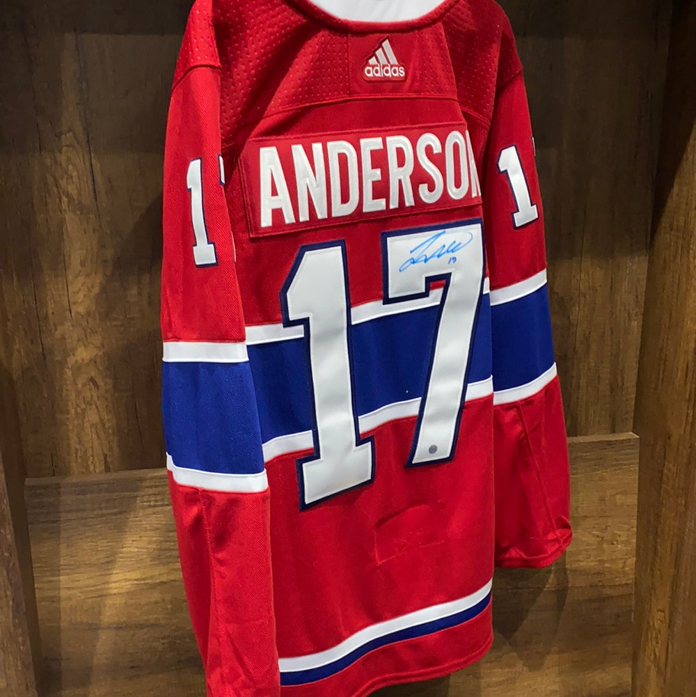 Anderson,J Signed Jersey Canadiens Red Pro Adidas 2020-2021