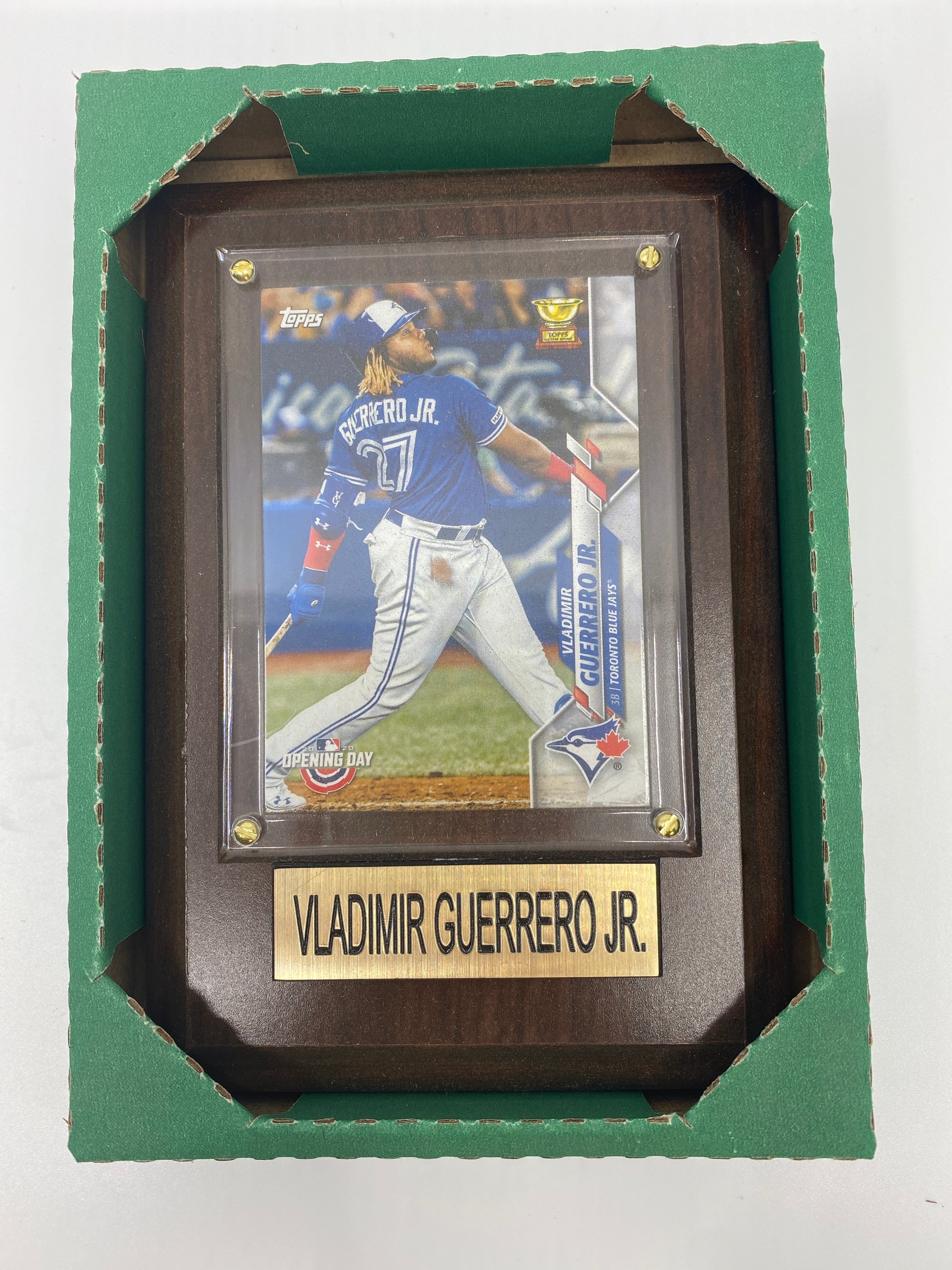 MLB Plaque with card 4x6 Jays Vladimir Gurrero Jr