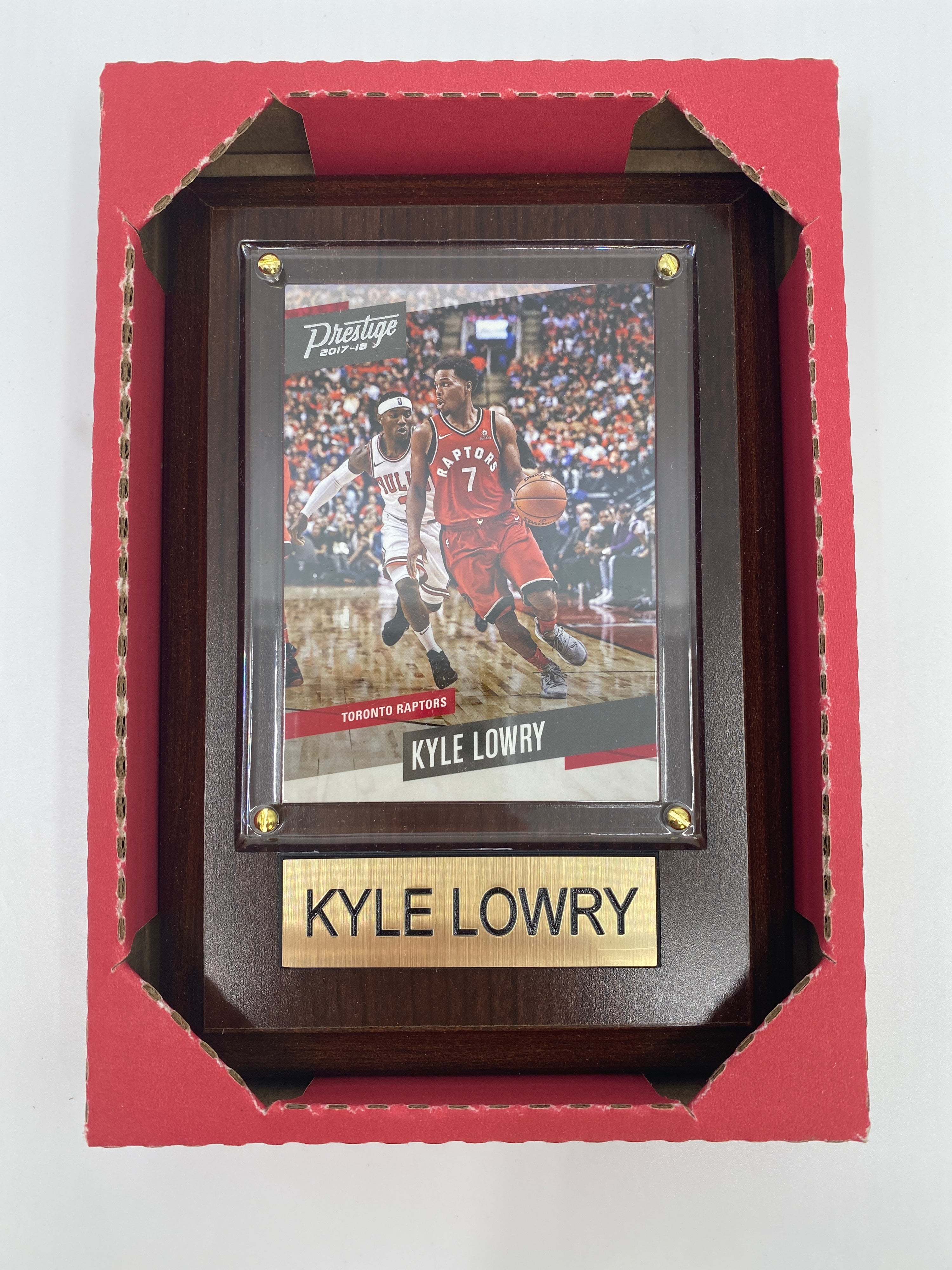 NBA Plaque with card 4x6 Raptors Kyle Lowry