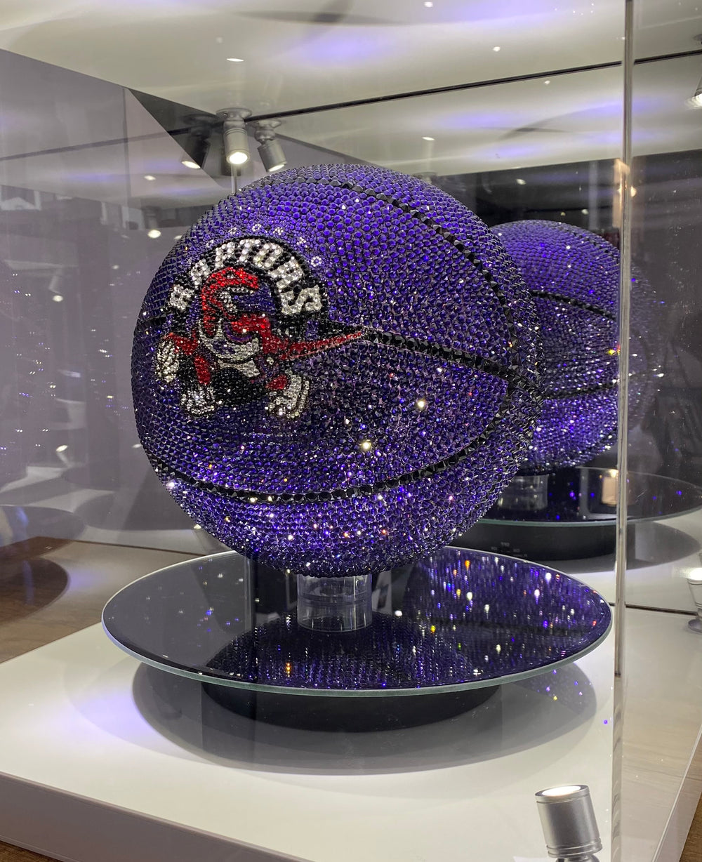 Toronto Raptors Swarovski Crystal Basketball
