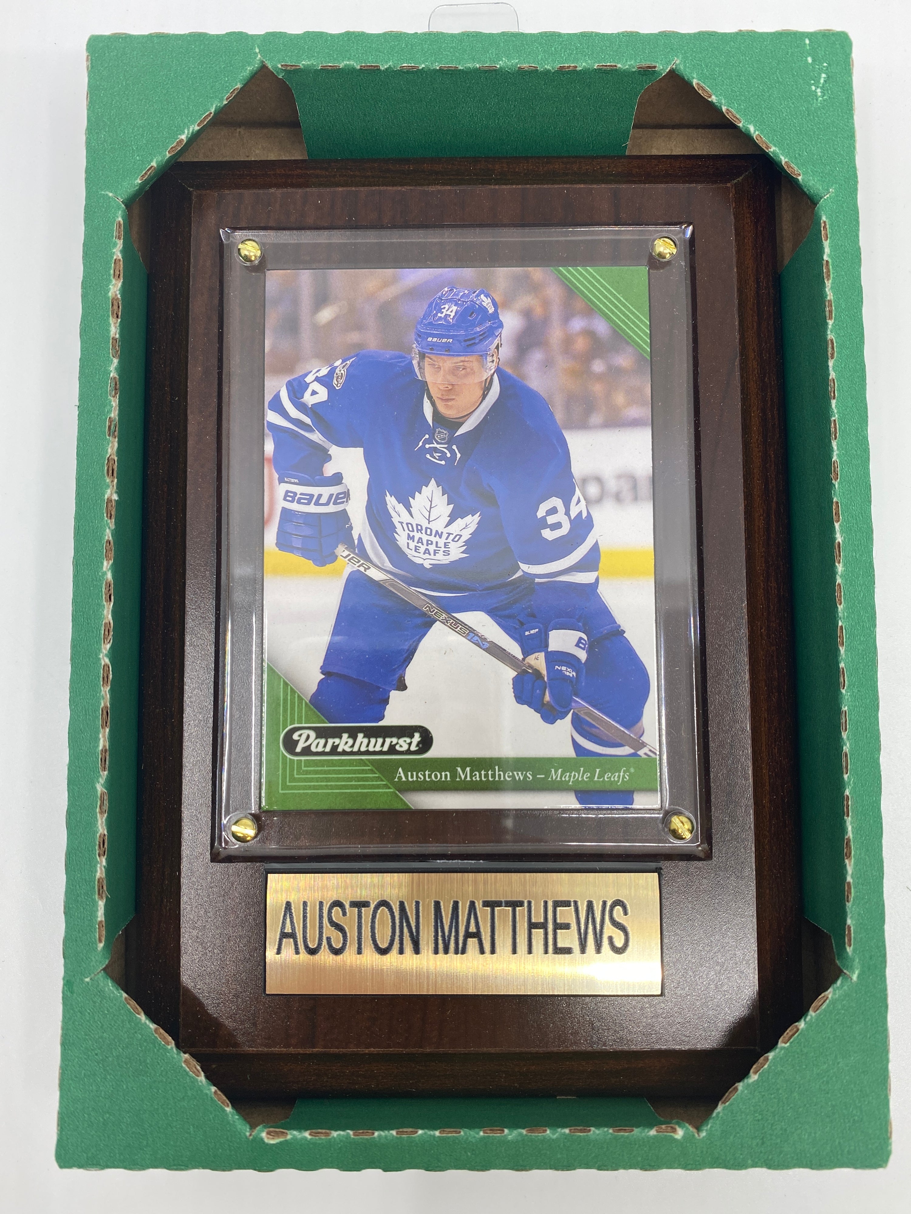 NHL Plaque with card 4x6 Leafs Auston Matthews