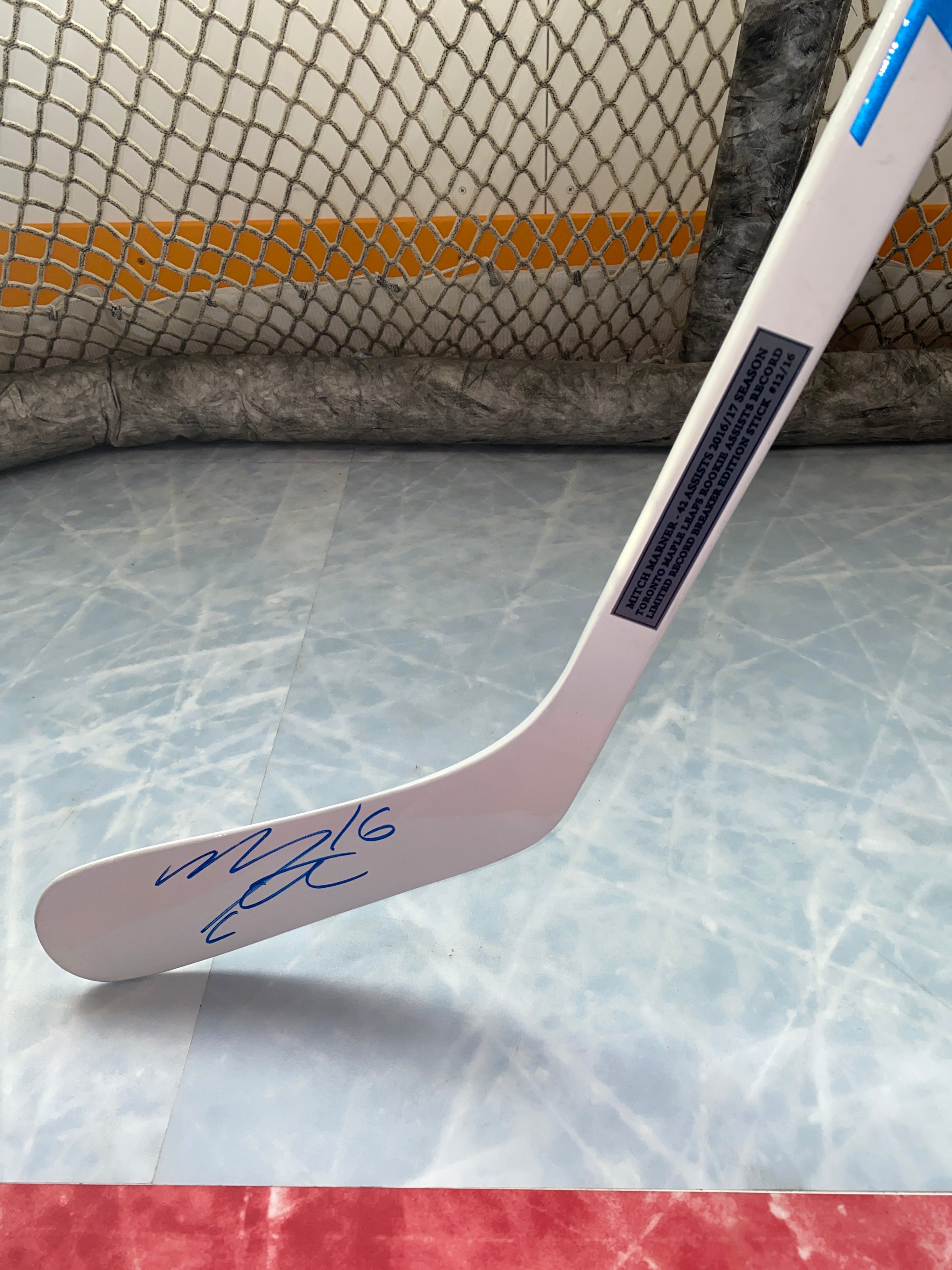 Marner Signed Special Edition Record Breaker Stick