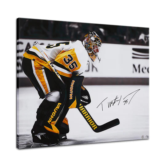 Tristan Jarry Signed Canvas