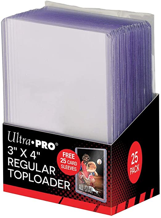 Ultra Pro Toploader3x4 Regular with sleeves 25ct